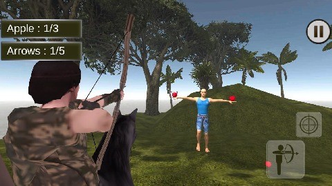 射手训练苹果射击
