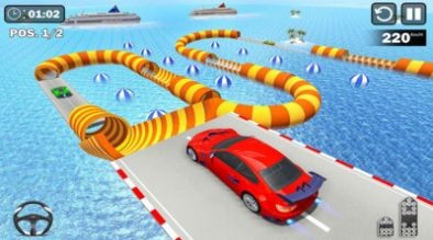 超级坡道特技赛车
