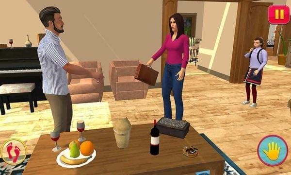 虚拟妈妈幸福的家庭3d