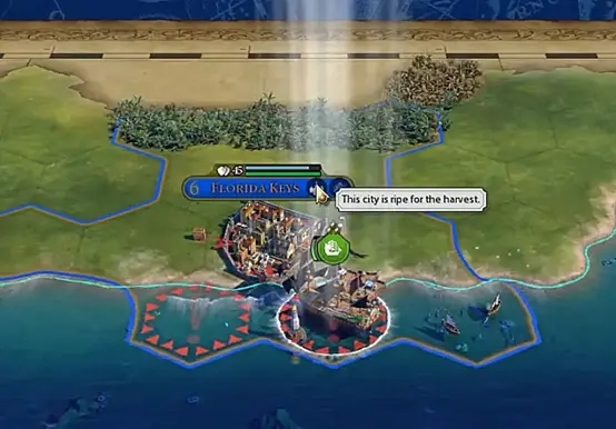 文明6湖里的船怎么出来
