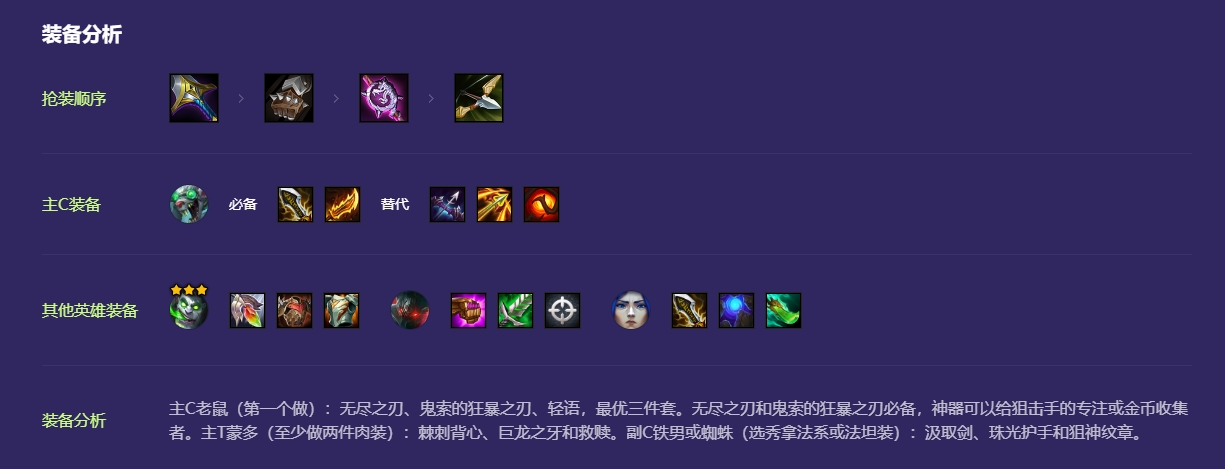 金铲铲之战狙神转铁男怎么玩