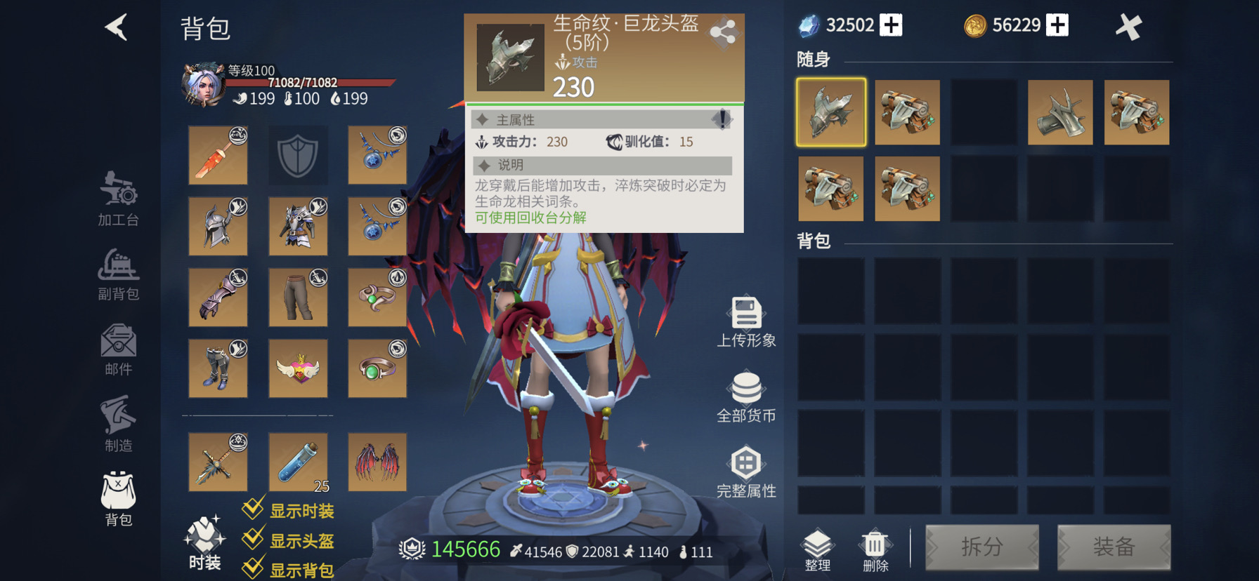 冰原守卫者多余的龙装作用是什么 冰原守卫者多余的龙装作用是什么