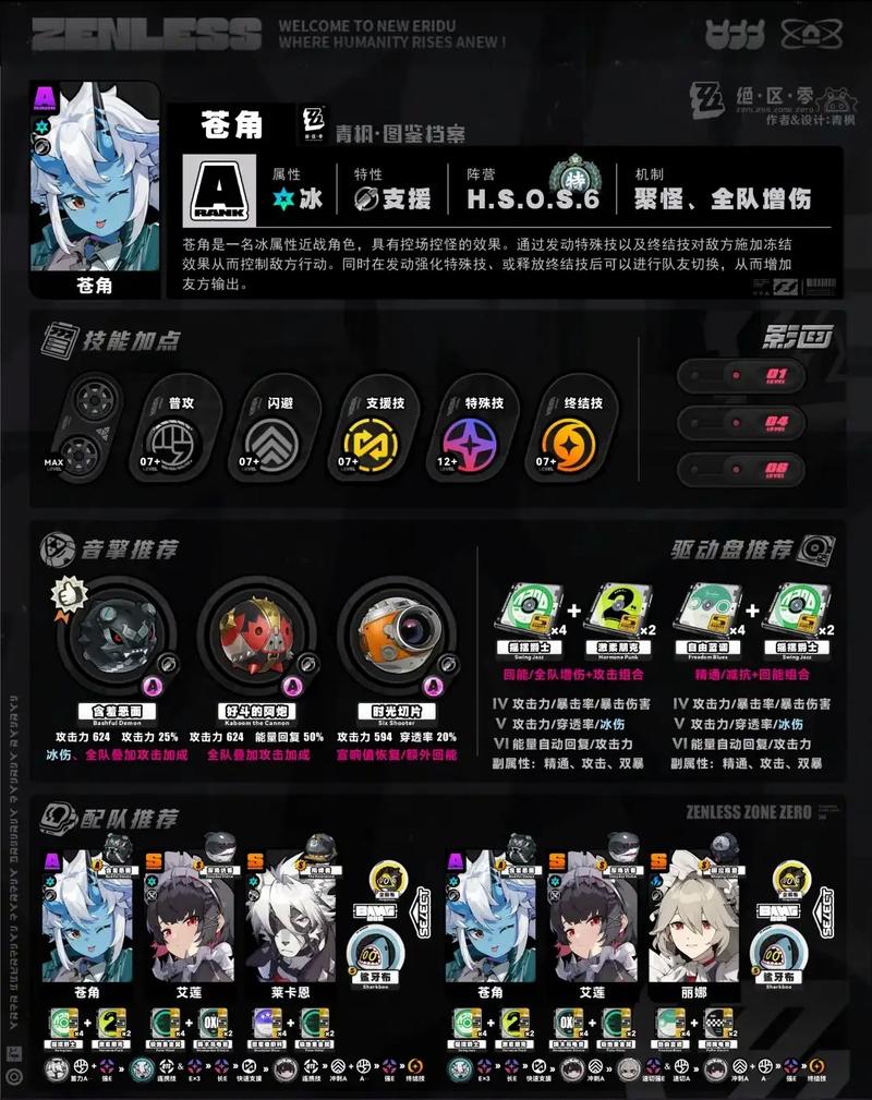 绝区零苍角满级需要什么材料