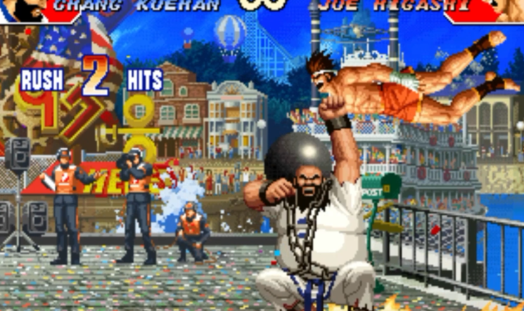 拳皇97倒地后怎么防大猪跳抓