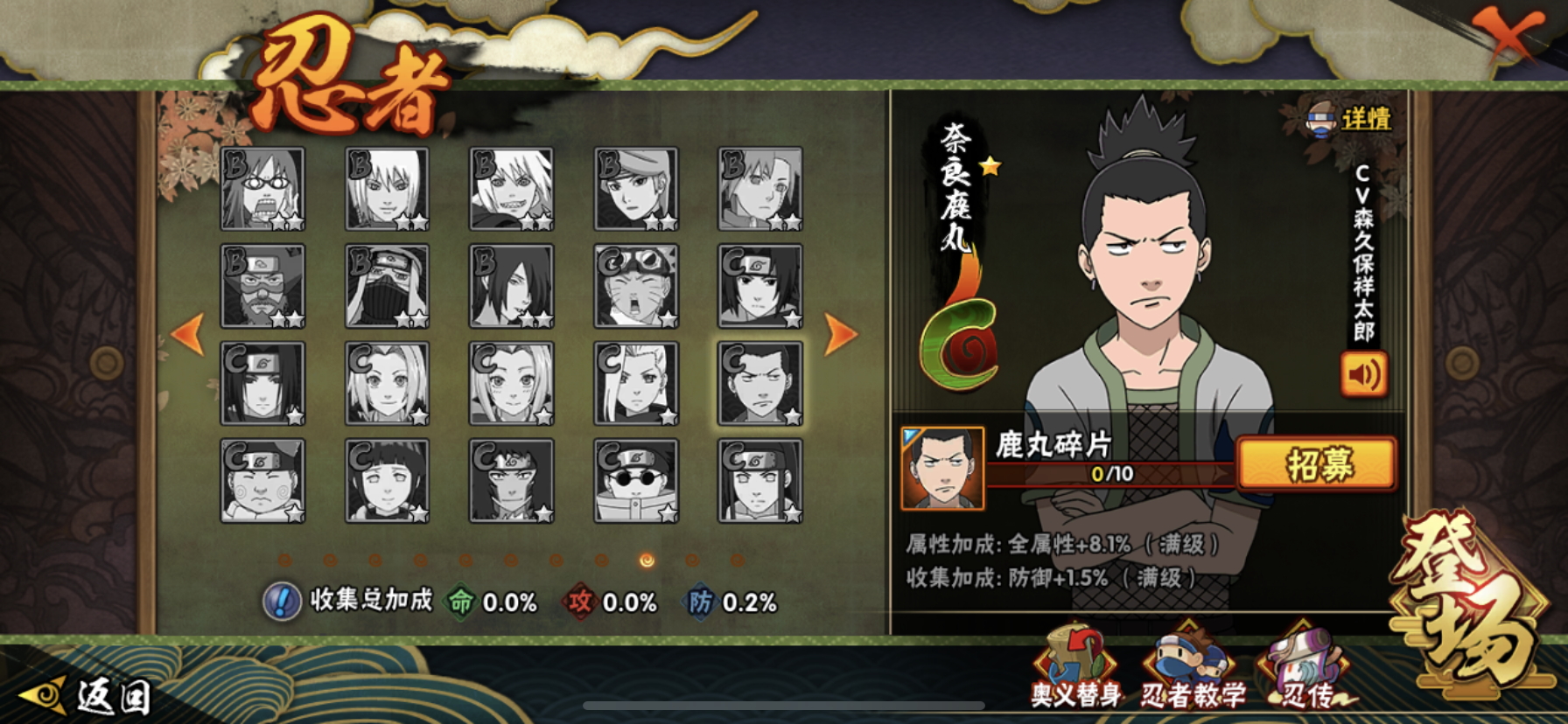 火影忍者手游c忍选哪个秀