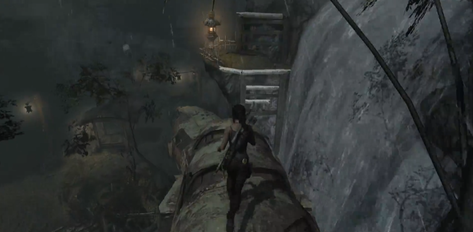 古墓丽影瀑布顶端怎么去