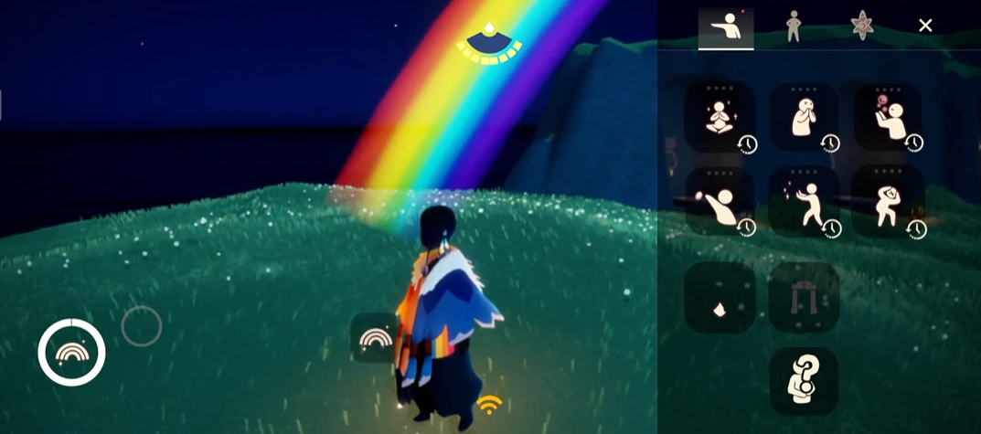 光遇怎么放彩虹 光遇怎么放彩虹