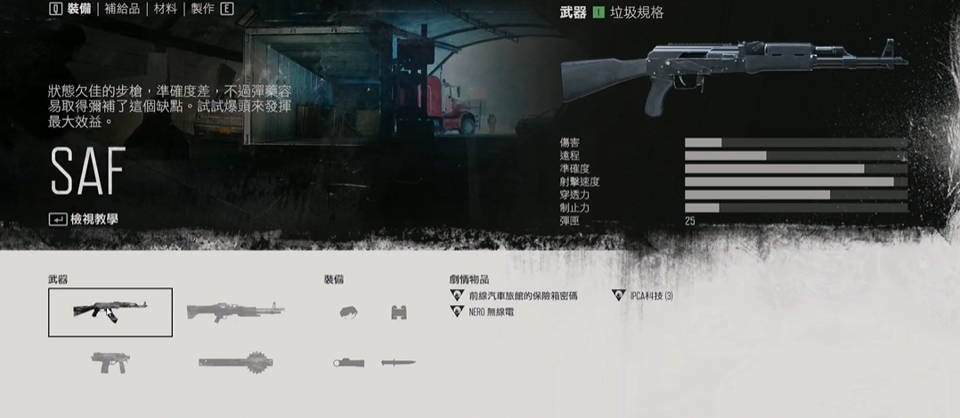 往日不再前期推荐什么武器