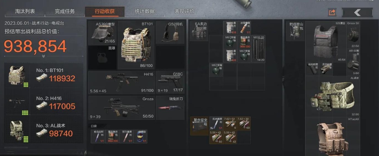 暗区突围六级甲有什么推荐