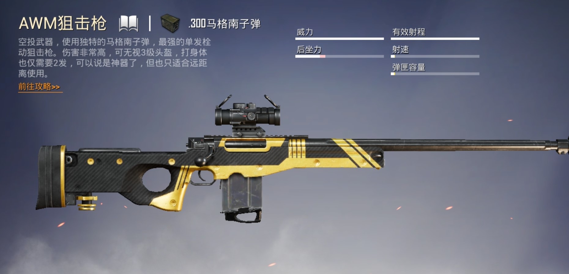 绝地求生什么枪最威力最大