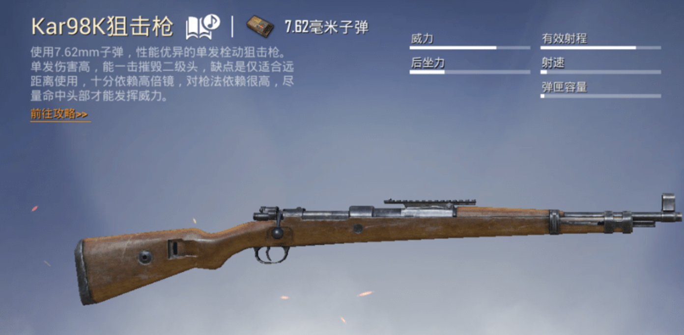 绝地求生什么枪最威力最大