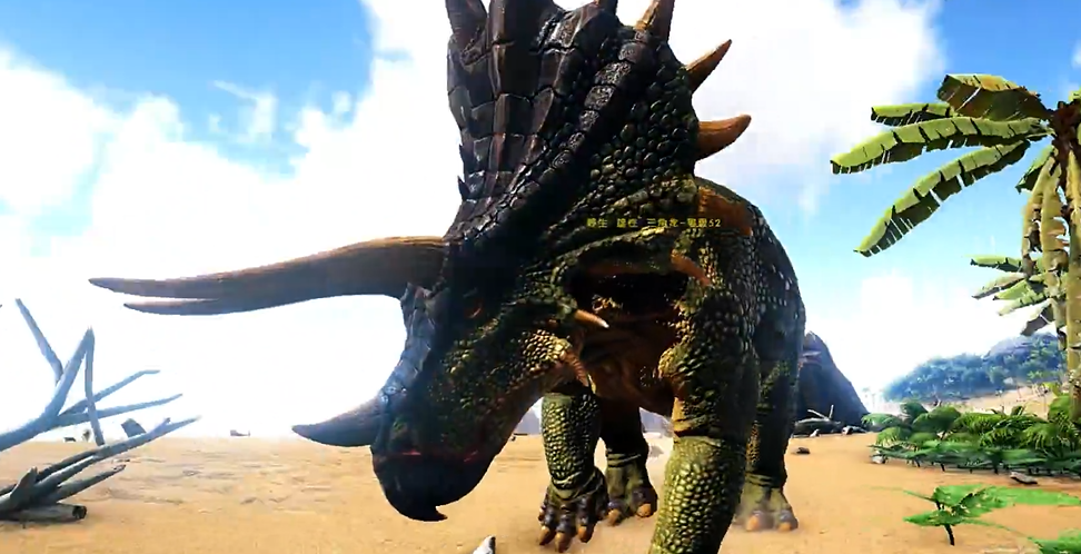 方舟生存进化中如何驯服三角龙