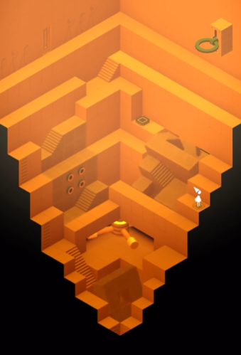 纪念碑谷斜坡这关怎么玩