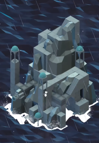 纪念碑谷斜坡这关怎么玩