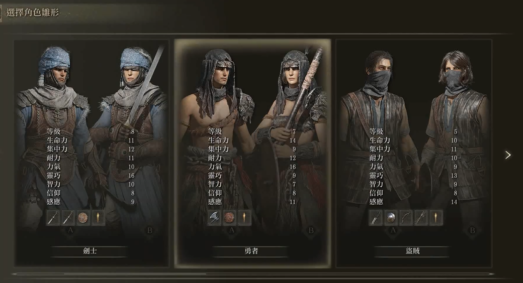 艾尔登法环勇者开局属性怎么样