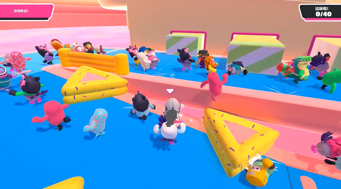 糖豆人水涨爬高怎么过