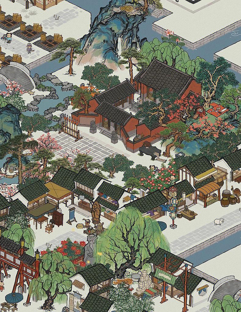 江南百景图什么生产布
